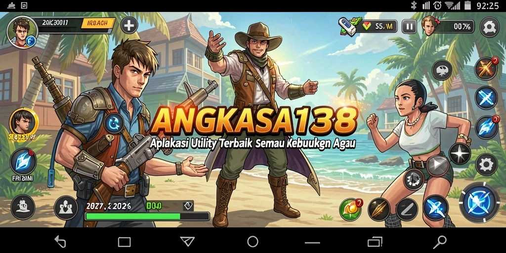 Tampilan antarmuka pengguna ANGKASA138 yang intuitif dan modern.