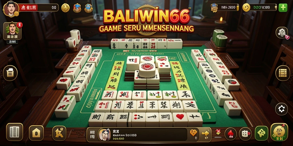 Tampilan gameplay BALIWIN66 menunjukkan keseruan bermain Mahjong.