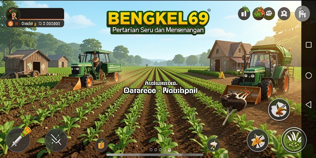 Tampilan gameplay BENGKEL69 yang menawan dan penuh warna.