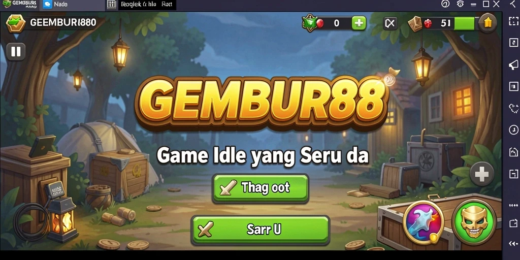 Screenshot menampilkan gameplay seru dari game Idle GEMBUR88.