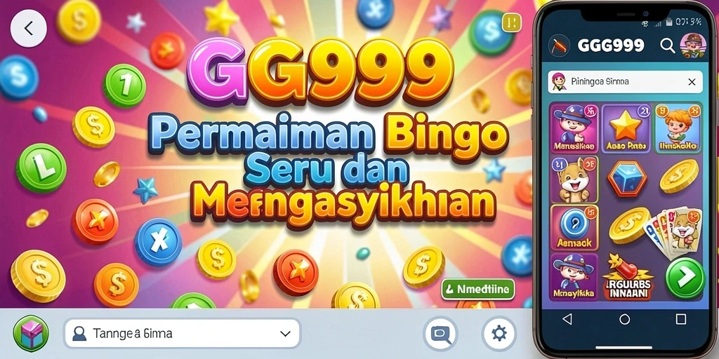 Screenshot gameplay GG999 yang menunjukkan suasana seru bermain Bingo.