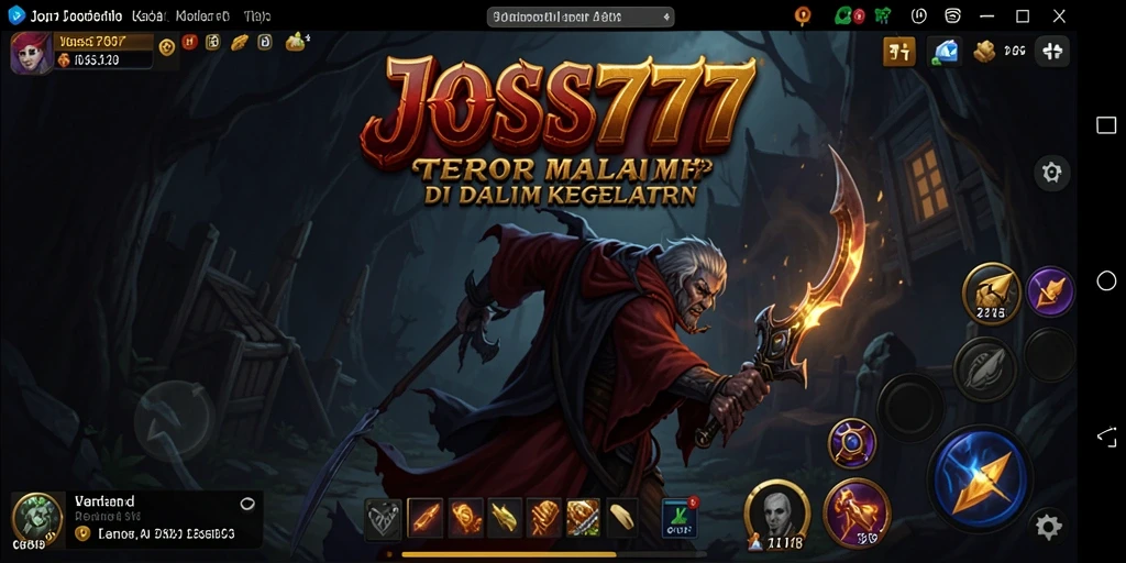 Gameplay menyeramkan dari JOSS777 dengan suasana menegangkan.