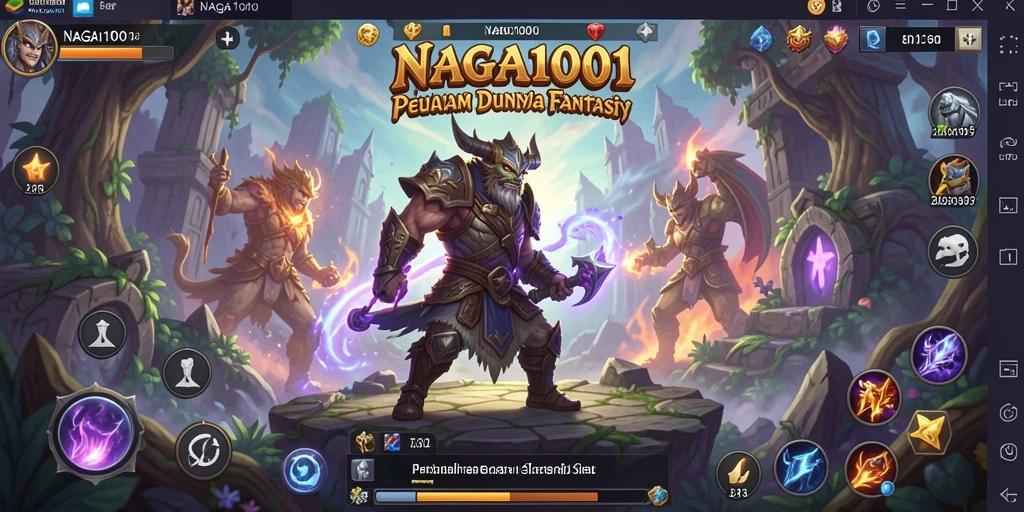 Tangkapan layar menunjukkan aksi seru dari gameplay NAGA1001 di dunia petualangan.