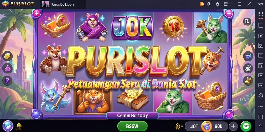 Tampilan gameplay seru dengan berbagai pilihan petualangan di PURISLOT.