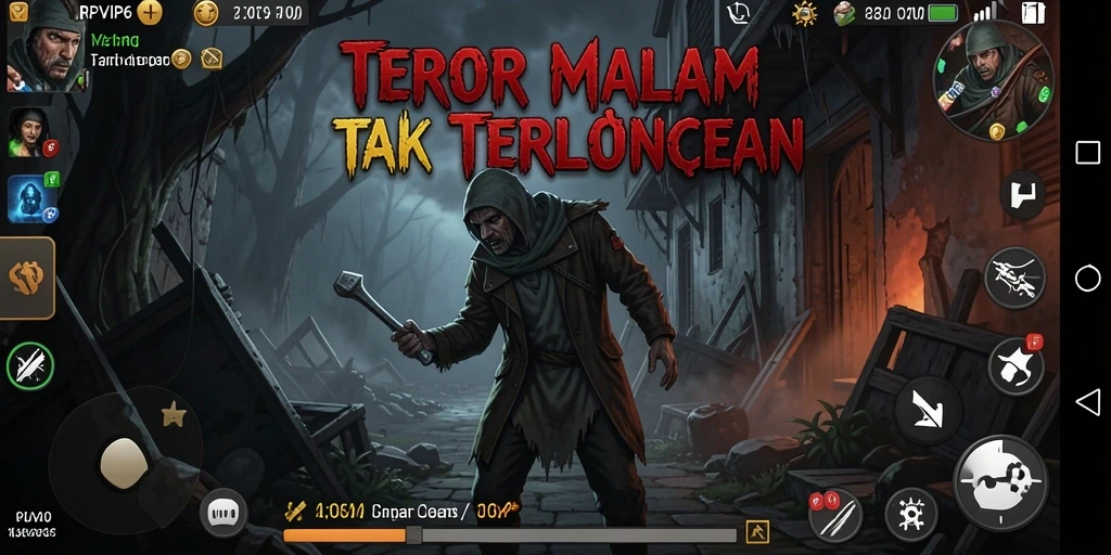 Tangkapan layar gameplay RPVIP6 menampilkan suasana Horror yang mencekam.