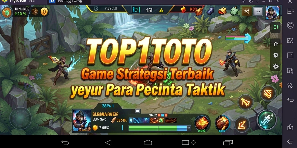 Tangkapan layar gameplay menampilkan aksi strategis yang mendalam.