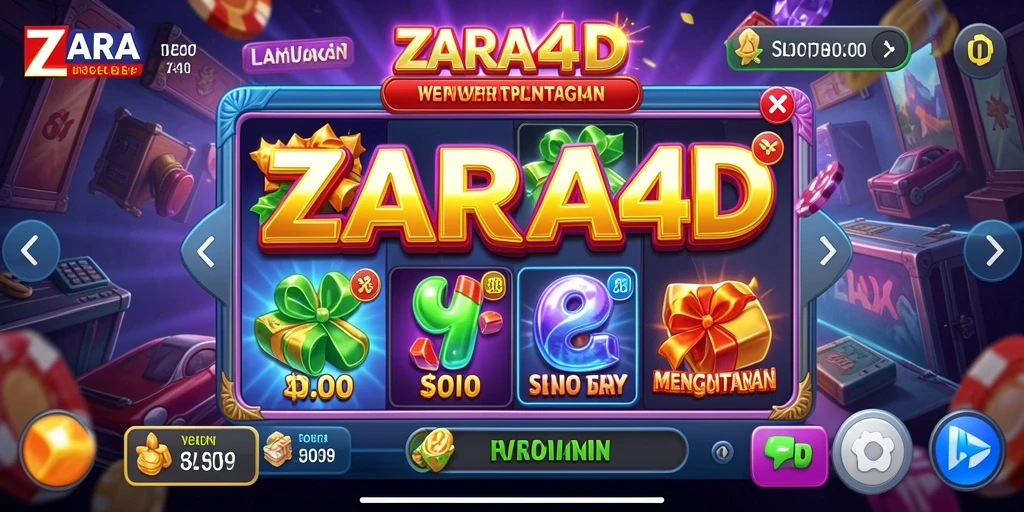 Tampilan gameplay ZARA4D yang menarik dan penuh warna.